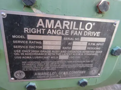 160 HP @ 1750 RPM, Amarillo #A32, right angle fan drive, 7.89:1 Ratio