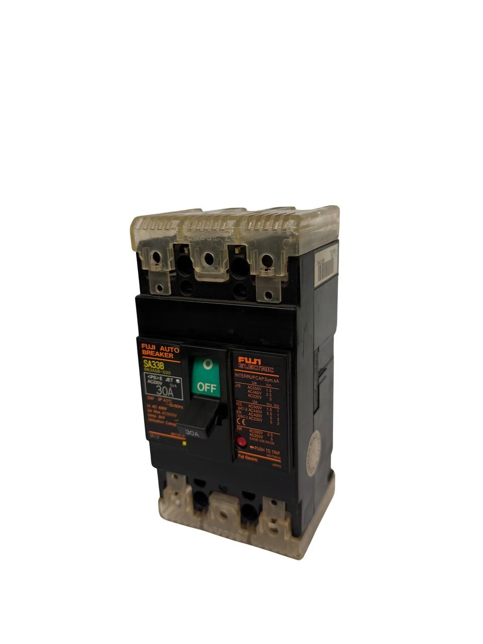 Used FUJI ELECTRIC BB3ASB-030 Circuit Breakers Kentucky US | Industrial Parts R Us Inc. #1319608