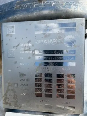 Used 2012 ZIEMANN BAUER 6,200 GALLON Stainless Steel Tanks New Jersey US | Perry Equipment #874296