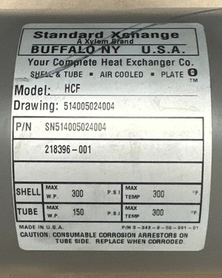 NEW XYLEM Standard Xchange SN514005024004