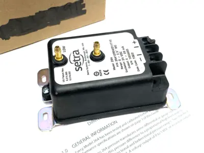 USED SETRA DIFFERENTIAL PRESSURE TRANSMITTER 0-2.5" WC RANGE