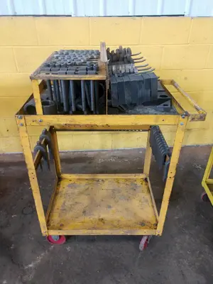 T-SLOT HOLD DOWN BOLTS & TOOLING WITH CART: STOCK #14951