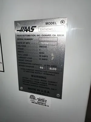 2004 HAAS SUPER MINI MILL Vertical Machining Centers | Midstate Machinery (10)