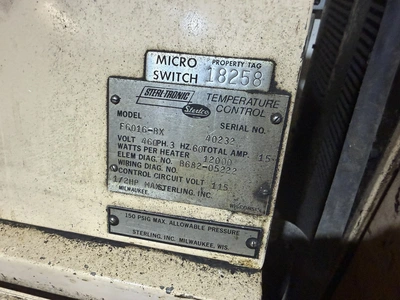 Used STERLCO F6016-BX HOT OIL UNIT Heaters Indiana US | Miedema Asset Management Group #1574915