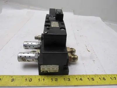 Rexroth Mecman 262-170-101-0 Pneumatic Valve W/262-108-110-0  Base 24VDC Coil