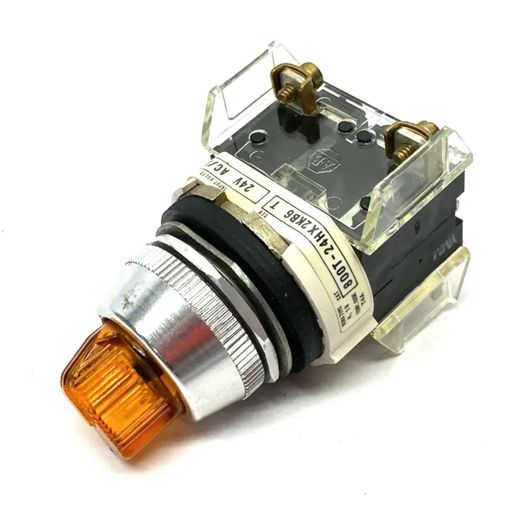 Used ALLEN-BRADLEY SER. T ILLUMINATED SELECTOR SWITCH 2-POS AMBER 24V Relays & Switches Michigan US | Maverick Industrial Sales #1089003