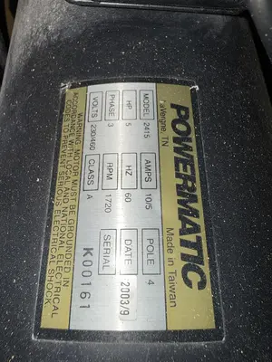 Used 2003 POWERMATIC 2415-3 Vertical Band Saws Florida US | Reardon Machinery #1495430