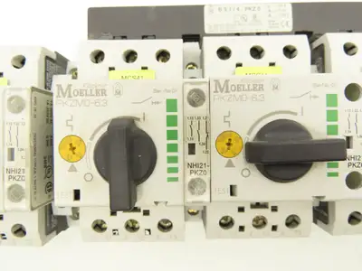Moeller PKZMO63 PKZM0-6.3 Manual Motor Starter 6.3A 600VAC 3PH  Lot Of 5