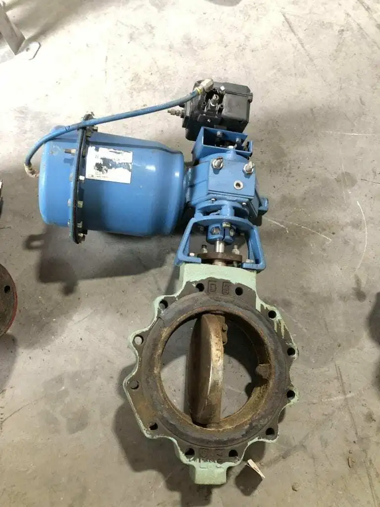 Neles-Jamesbury 10-815L-11 10″ Steel Pneumatic 12-lug Butterfly Valve w/ SS Disc