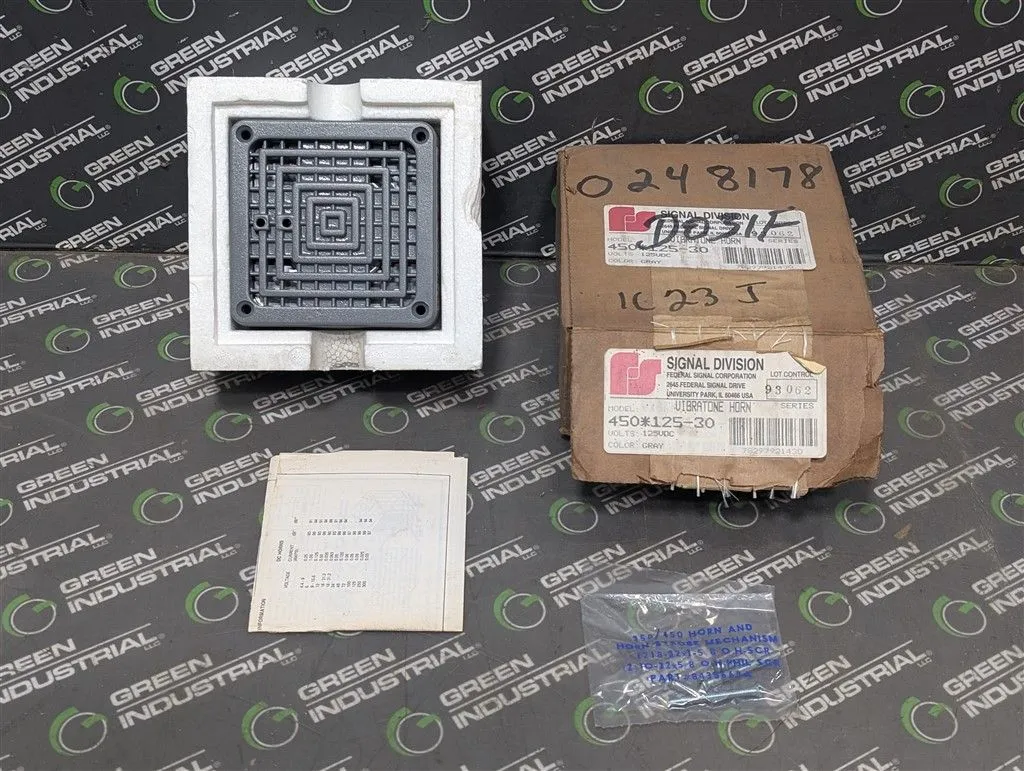 Signal Division 450*125-30 Vibratone Electric Horn 125VDC Gray Series B3 New NIB