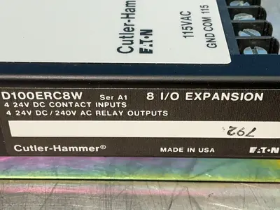 Used CUTLERHAMMER D100ERC8W PLC Expansion Units Ohio US | HGR 24 #1415376