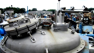 Sanborn 48 x 24 pressurized perforate basket centrifuge, SS.