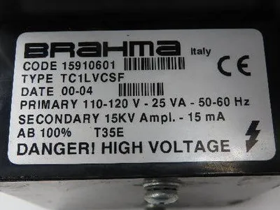 Stordy CC31-4702 Burner Control Unit Landis Pressure Switch Brahma Ignition Coil