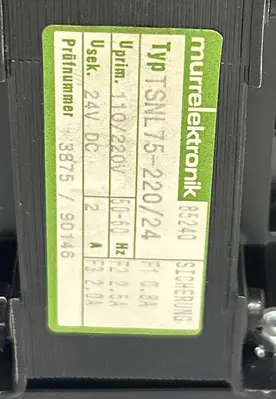 New | in-Stock MURRELEKTRONIK TSNL75-220/24 PLC Power Supplies Ohio US | Surplus Asset Holdings #1236733