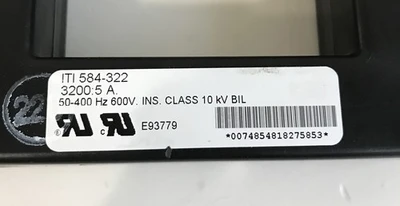 *NEW OPEN BOX* ITI 584-322 Transformer 50-400 Hz 600V