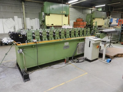 USED DIMECO DECOIL./ STRAIGHT LVD PUNCHPRESS + ROLLFORMING