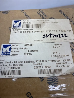 NEW Sabroe 3188.237