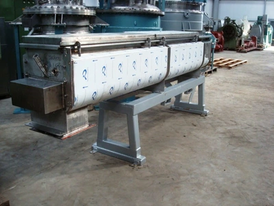 S/S Jktd Continuous Twin Screw Mixer Conveyor 3 Mt