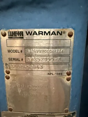 Used WARMAN 142FFXUCCCMM224 Pumps South Carolina US | Yellow Tag Capital Recovery #1328085