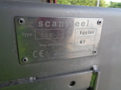 Scansteel S/S single screw extruder mincer-grinder type 250