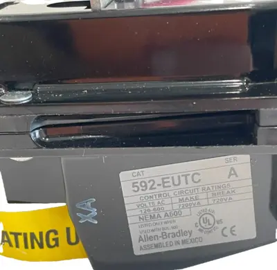 A / B 592-EUTC OVERLOAD RELAY SER.A 592EUTC NEW SURPLUS