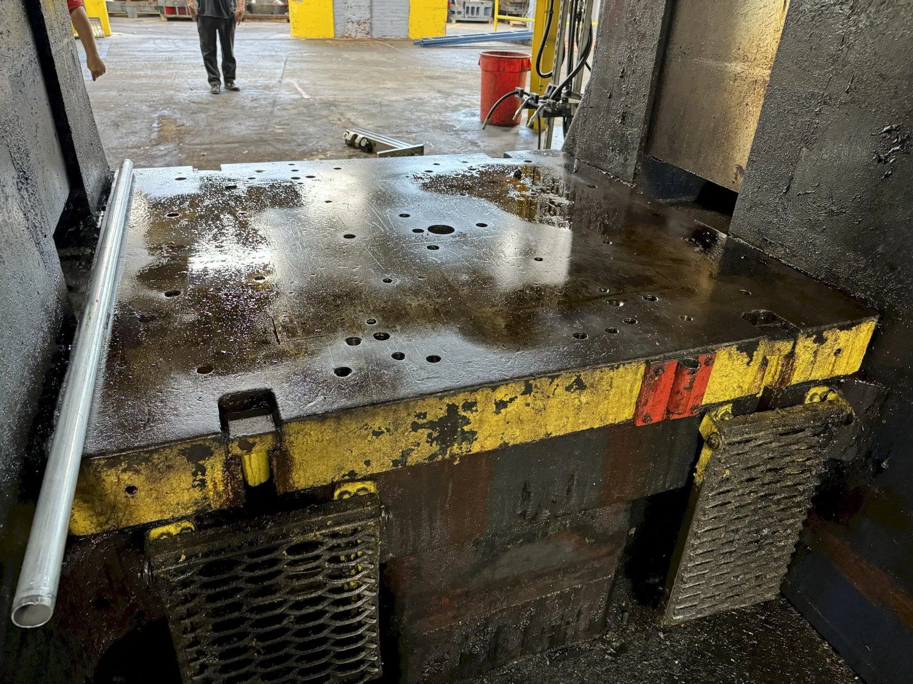 60" WIDE  X 64" LONG X 6" THICK DRILLED & TAPPED BOLSTER PLATE. STOCK # 0471224
