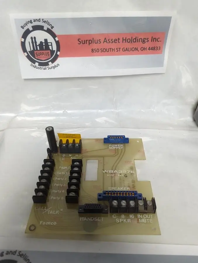 Used FEMCO WBA3976 Industrial Controls Ohio US | Surplus Asset Holdings #1485640