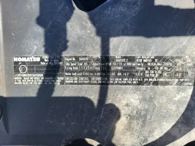 USED 2013 KOMATSU SAA6D107E-2