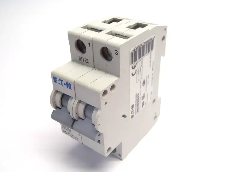 Used Eaton 2 Pole Circuit Breaker Din Rail 5kA, Miniature Circuit Breaker Circuit Breakers Michigan US | Maverick Industrial Sales #1394651