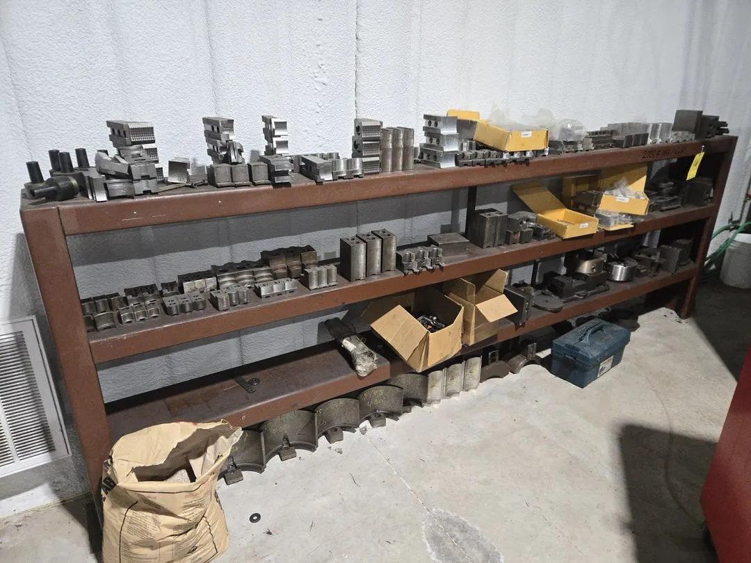 Shelf and Contents; Lathe Tooling
