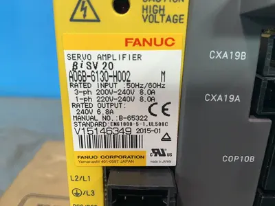 Used 2015 FANUC A06B6130H002 Servo Drives Ohio US | HGR 24 #1345390