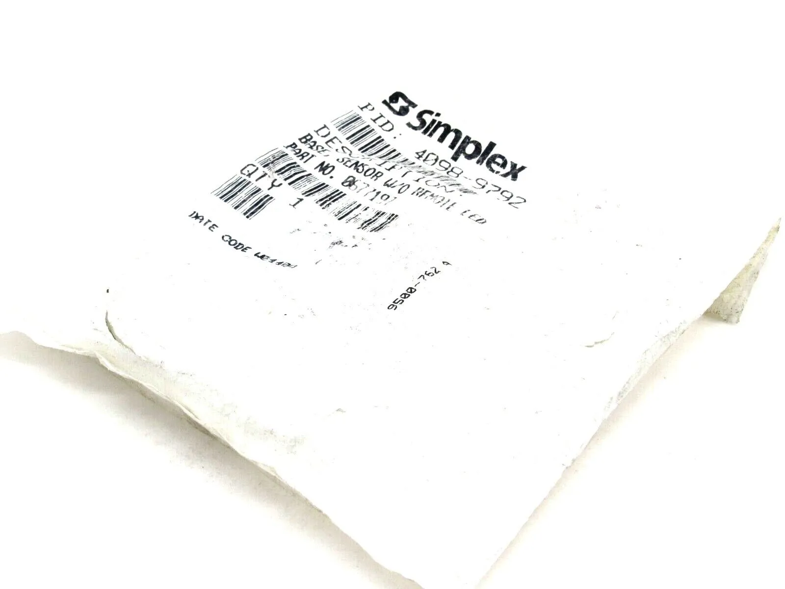 NEW SIMPLEX 4098-9792 SENSOR BASE 0677197 40989792