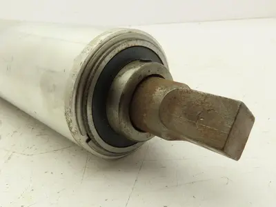 3.25"x 34" Aluminum Conveyor Pulley Roller 38" OAL 1.25" Shaft