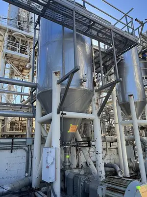 Tank, 2,500 Gallon, Stainless Steel, 6'x15', Cone #S745048