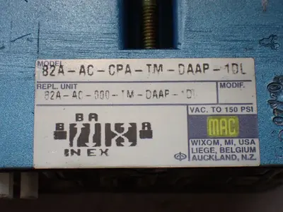 USED MAC VALVES 82AACCPATMDAAP1DL
