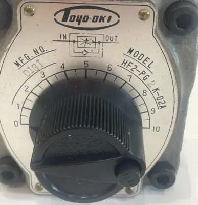 NEW TOYO-OKI HF2-PG2K-02A HYDRAULIC FLOW CONTROL VALE HF2PG2K02A