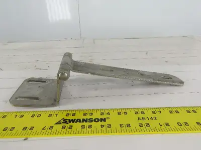 Offset Square Corner Gate Strap Door Hinge 16 ga 304 Stainless Steel 9-1/2" x 4"