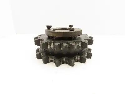 Double Roller Chain Sprocket 15-Tooth 1.25" Pitch 2" Bore