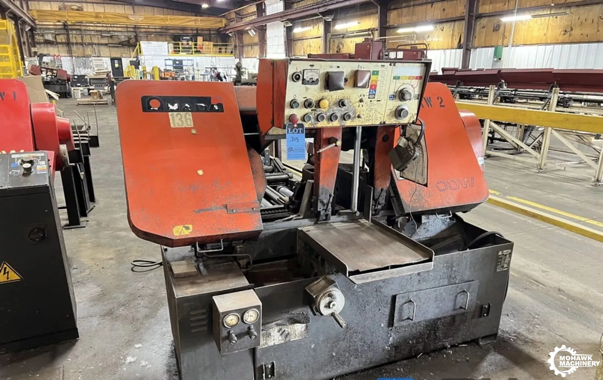 16” x 16” AMADA “HA-400W” AUTOMATIC HORIZONTAL BAND SAW