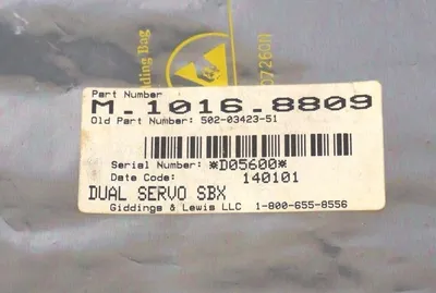 NEW GIDDINGS & LEWIS 502-03423-51 DUAL SERVO SBX M.1016.8809