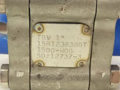 TBV 15B123636GT Stainless Ball Valve 1" Socket Weld 3Pc 1500 WOG CF3M  Lot of 2