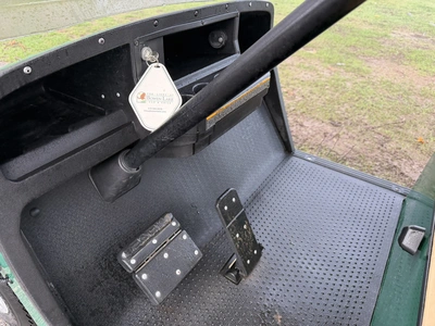 (1) 2019 E-Z-Go EFI golf cart with a Kawasaki gas engine, model 657061G01, includes canopy, fold-dow...