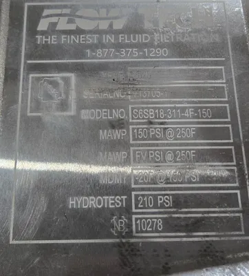 New | in-Stock 2023 FLOW TECH S6SB18-311-4F-150 Heat Exchangers Michigan US | iGAM Industrial Marketplace #1271969