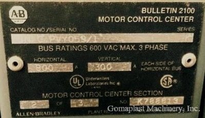 Electric Control Panel Allen Bradley, New, Item # 1699