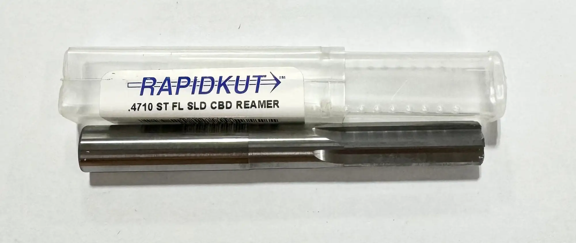 RapidKut .4710" Solid Carbide Chucking Reamer Straight Flute USA Made