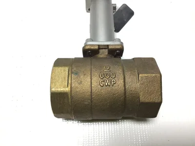 Unbranded B12AE Brass Ball Valve Stainless Extension 2″ NPT 600 CWP