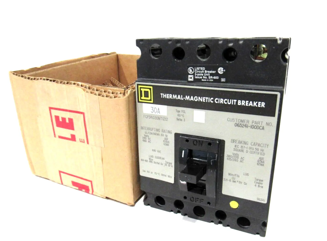 NEW SQUARE D FCP34030MT1212 CIRCUIT BREAKER