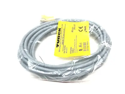 NEW TURCK EUROFAST SINGLE END RT ANGLE CORDSET