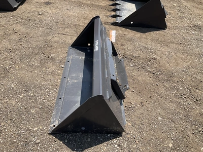 New old stock Paladin 44” smooth bucket for a mini skid steer, welded on cutting edge, mini skid ste...