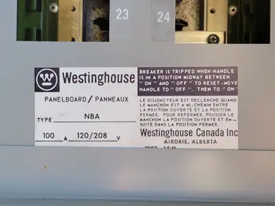 Used WESTINGHOUSE NBA Switchgears British Columbia CA | Lenmark #835638